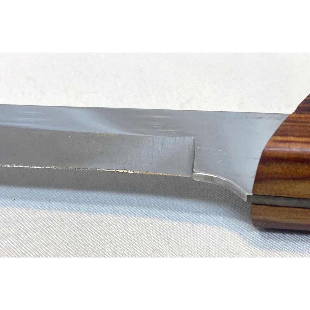 2PC ShurEdge Knife Slicer Carver Robeson Gourmet Cutlery Wooden Case Carving Set